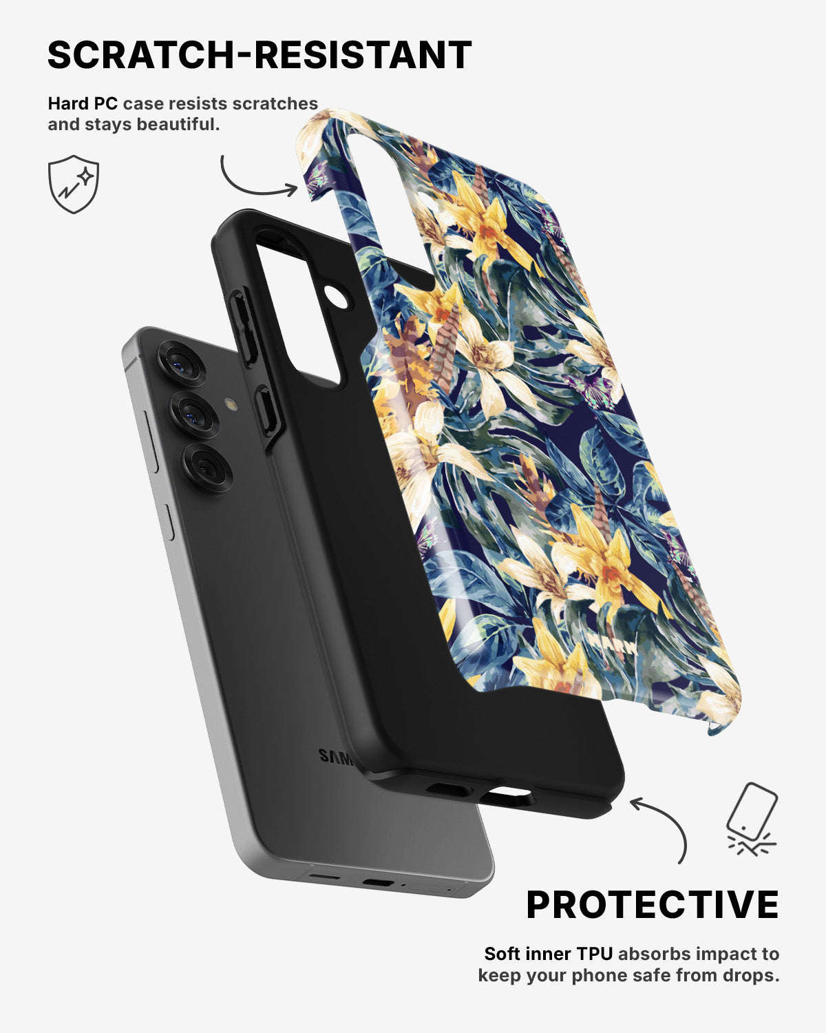 Samsung Galaxy A56 Tough Case – Lily - View 2