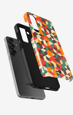 Samsung Galaxy A56 Tough Case – Retro Geometric - View 2