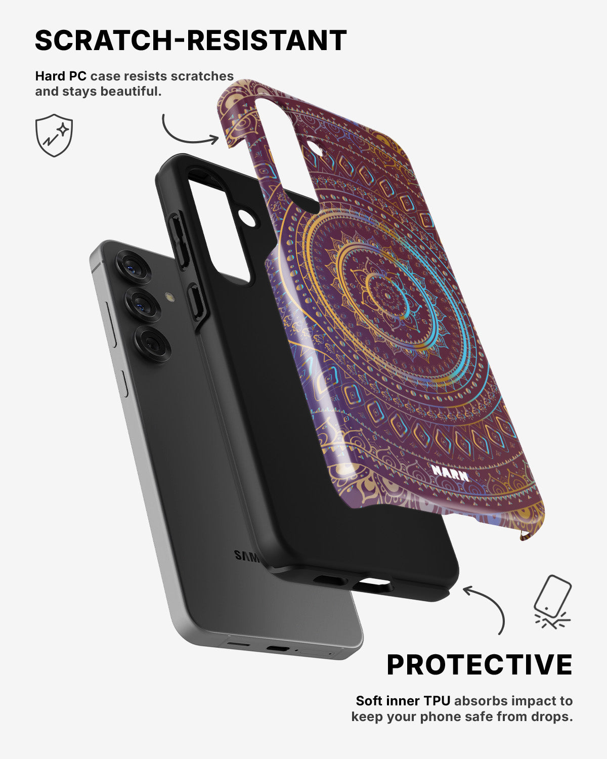 Samsung Galaxy A56 Tough Case – Royal Mandala - View 2