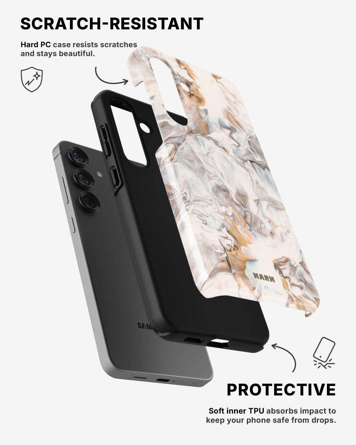 Samsung Galaxy A56 Tough Case – Icy Caramel - View 2