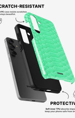 Samsung Galaxy A56 Tough Case – Turquoise Snake - View 2