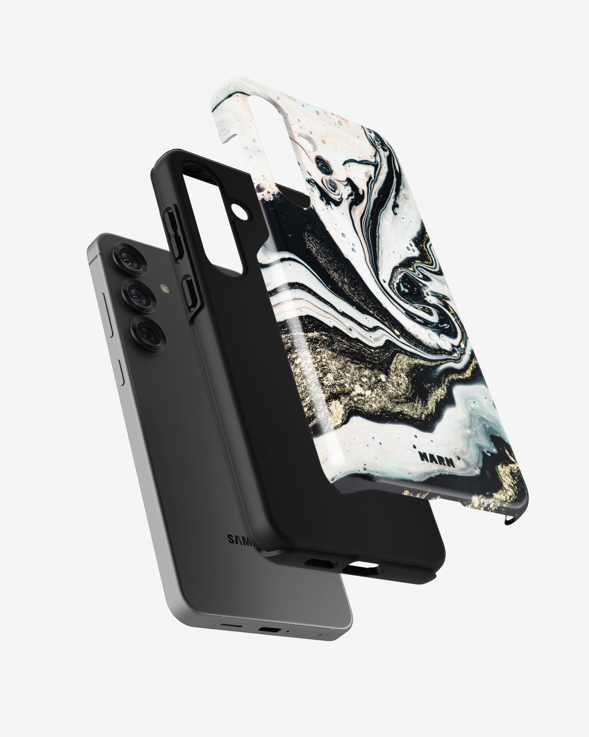 Samsung Galaxy A56 Tough Case – Golden Swirl - View 2