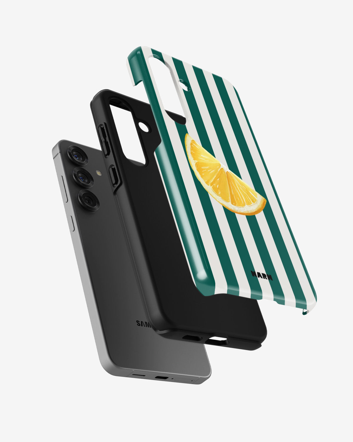 Samsung Galaxy A56 Tough Case – Lemon Stripes - View 2