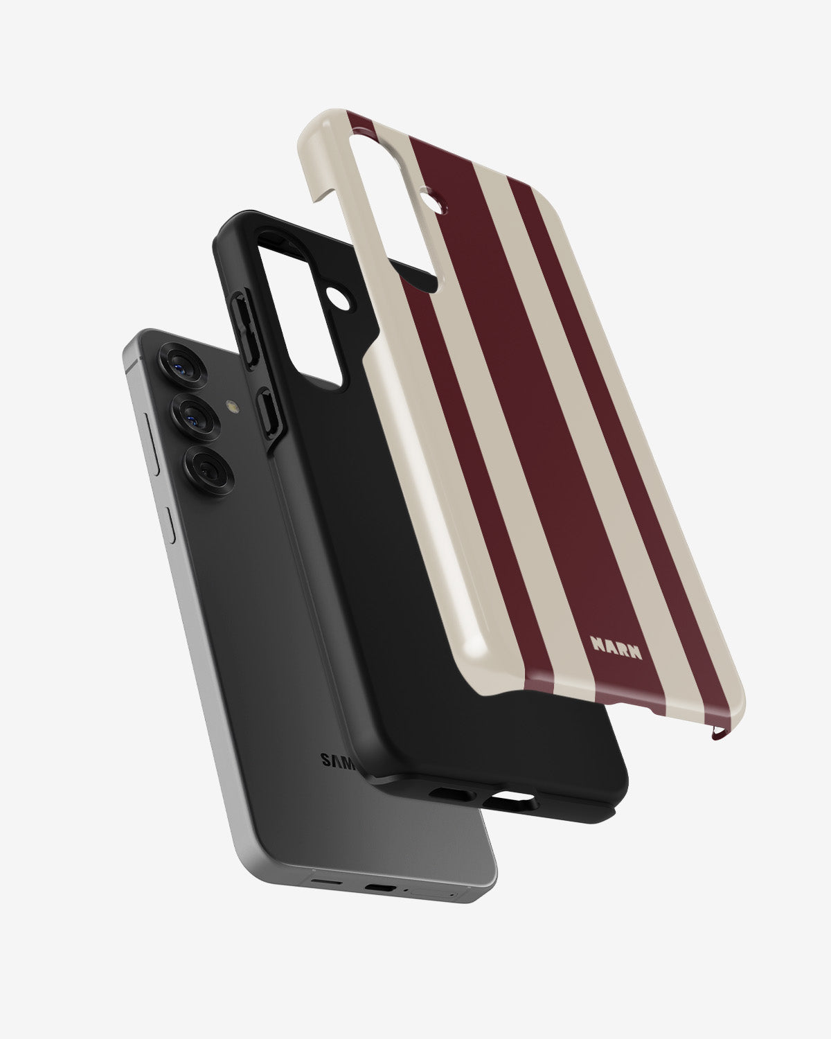 Samsung Galaxy A56 Tough Case – Bordeaux Stripe - View 2