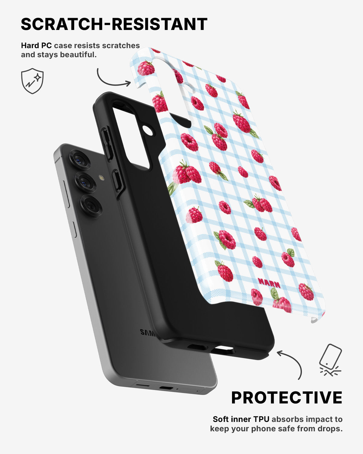 Samsung Galaxy A56 Tough Case – Berry Basket - View 2