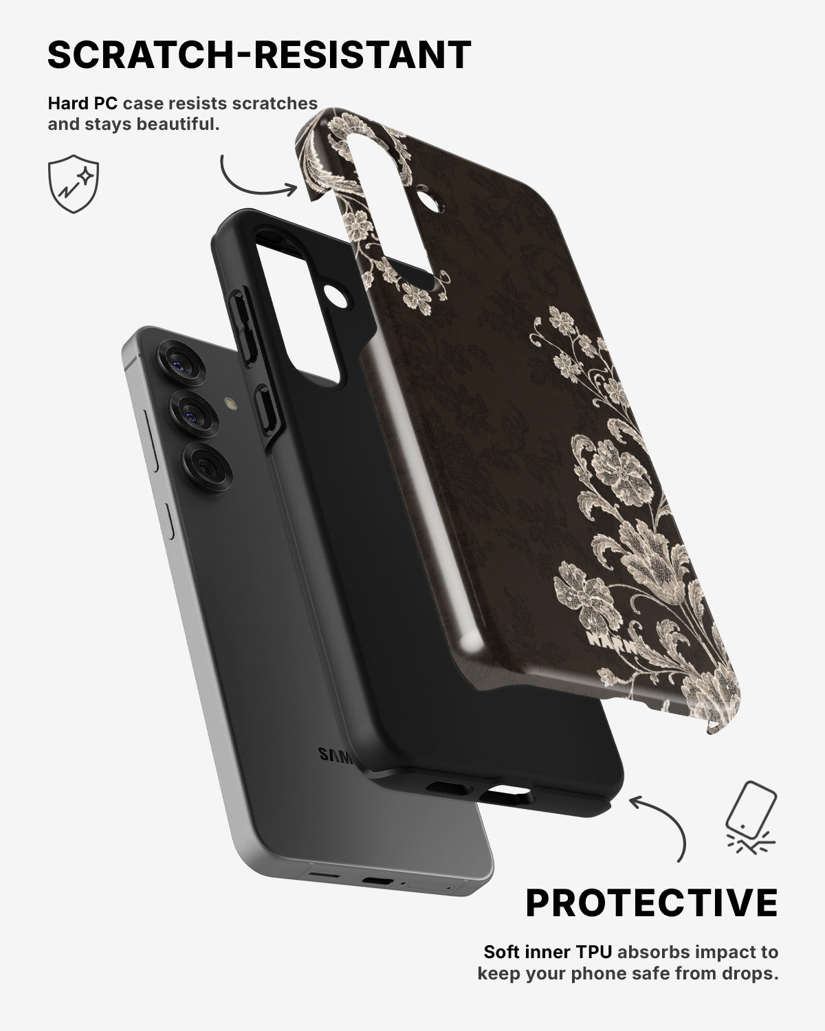 Samsung Galaxy A56 Tough Case – Ivory Bloom - View 2