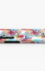 Samsung Galaxy A56 Tough Case – Flowered Skulls - View 3