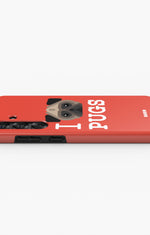 Samsung Galaxy A56 Tough Case – I Love Pugs - View 3