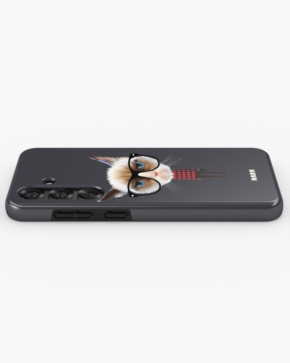 Samsung Galaxy A56 Tough Case – Hipster Cat - View 3