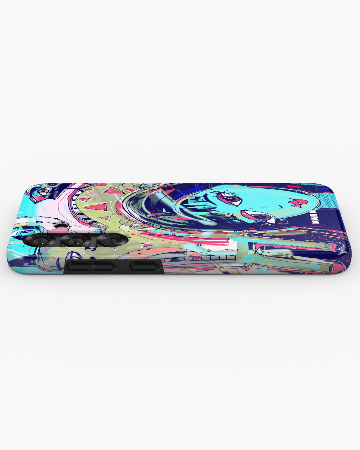Samsung Galaxy A56 Tough Case – Abstract Cat - View 3
