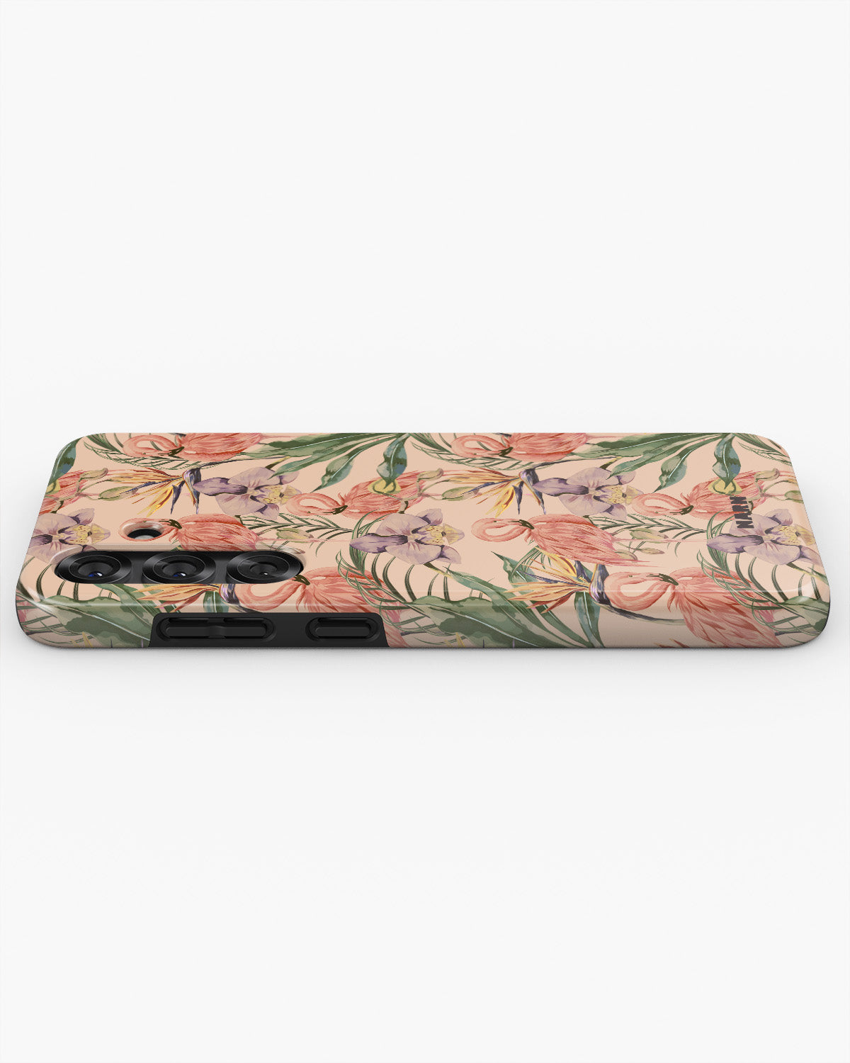 Samsung Galaxy A56 Tough Case – Flamingos & Flowers - View 3