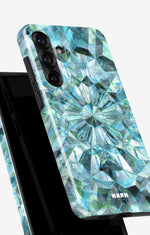 Samsung Galaxy A56 Tough Case – Green Crystals - View 4