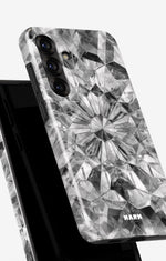 Samsung Galaxy A56 Tough Case – Grey Crystals - View 4
