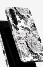 Samsung Galaxy A56 Tough Case – Black & White Bloom - View 4