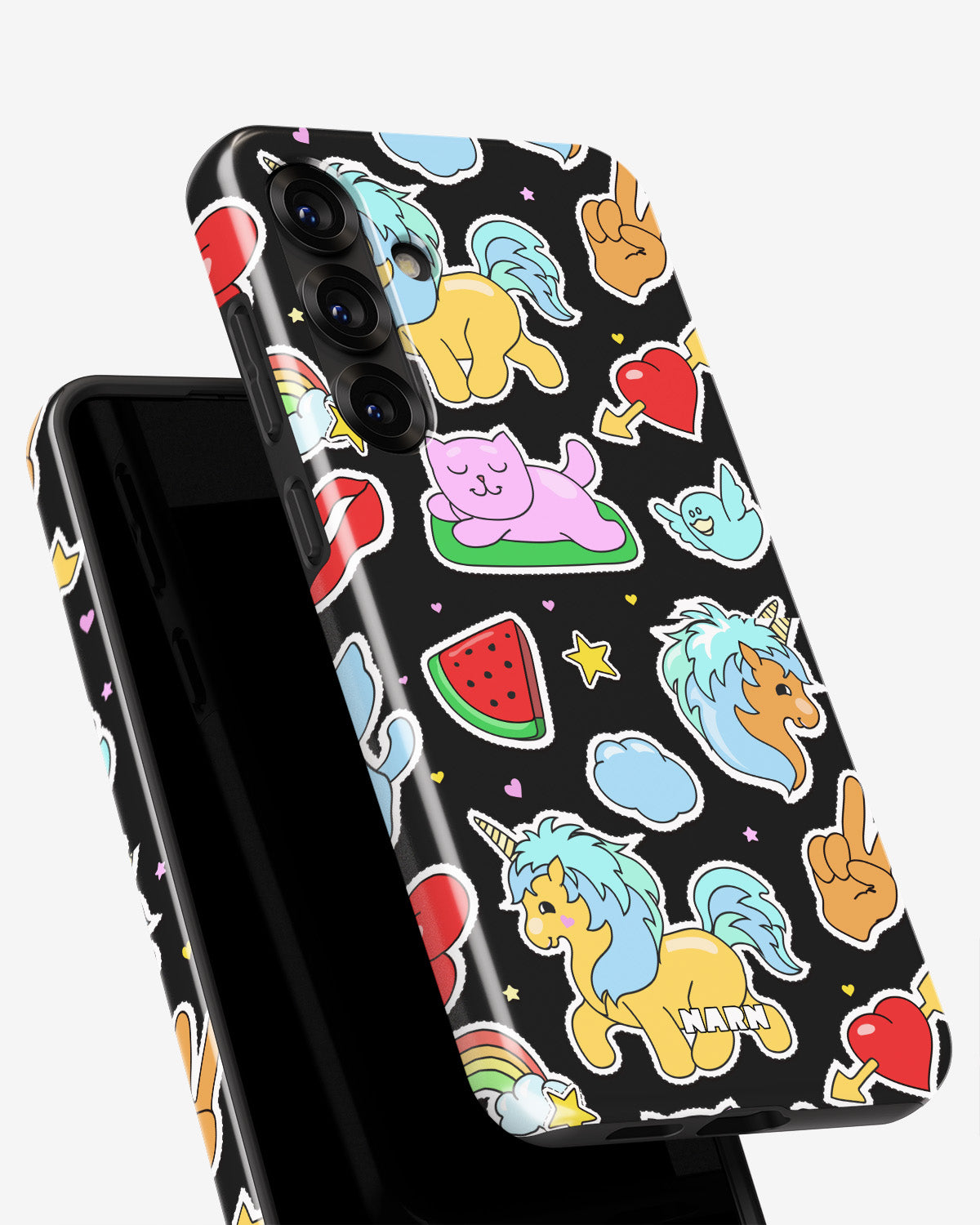 Samsung Galaxy A56 Tough Case – Cute Stickers - View 4