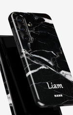 Samsung Galaxy A56 Tough Case – Custom - Black Marble - View 4