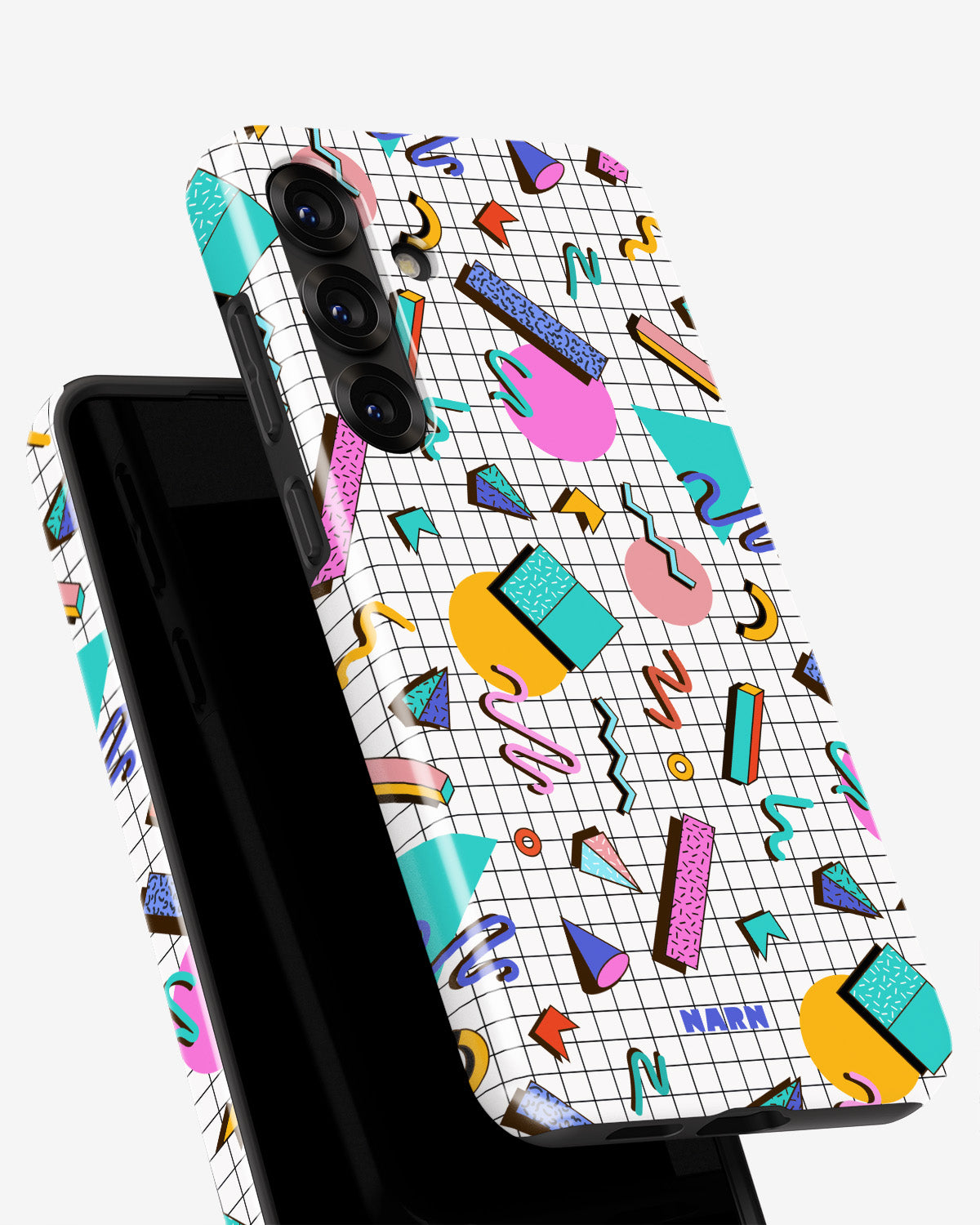 Samsung Galaxy A56 Tough Case – 80s Memphis - View 4