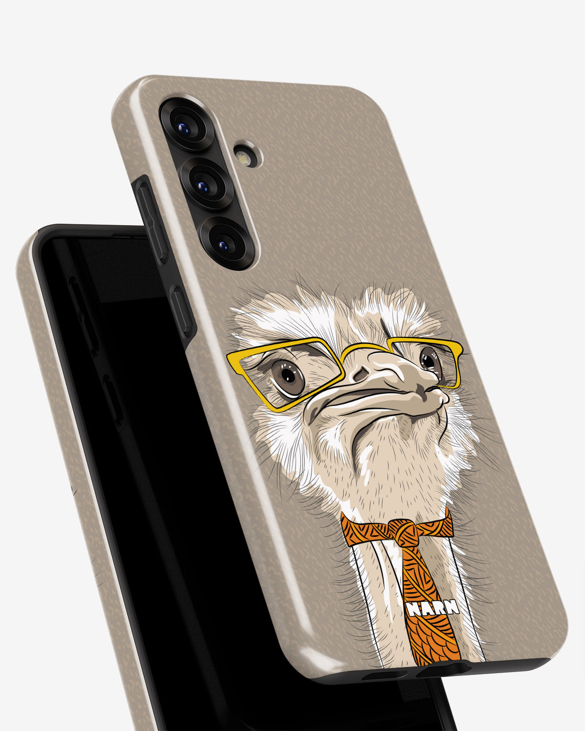 Samsung Galaxy A56 Tough Case – Hipster Ostrich - View 4