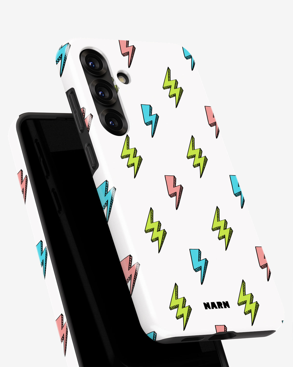 Samsung Galaxy A56 Tough Case – Lightning Bolts - View 4