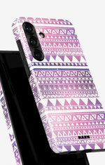 Samsung Galaxy A56 Tough Case – Purple Aztec - View 4