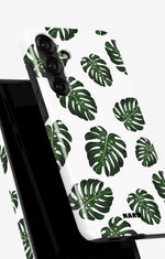 Samsung Galaxy A56 Tough Case – Monstera Pattern - View 4