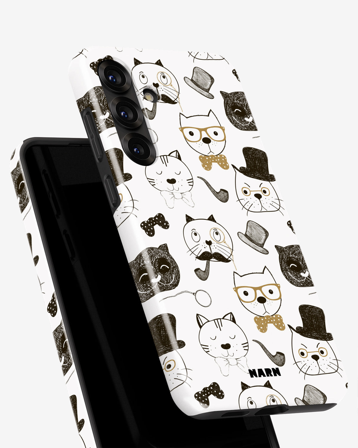 Samsung Galaxy A56 Tough Case – Cartoon Cats - View 4