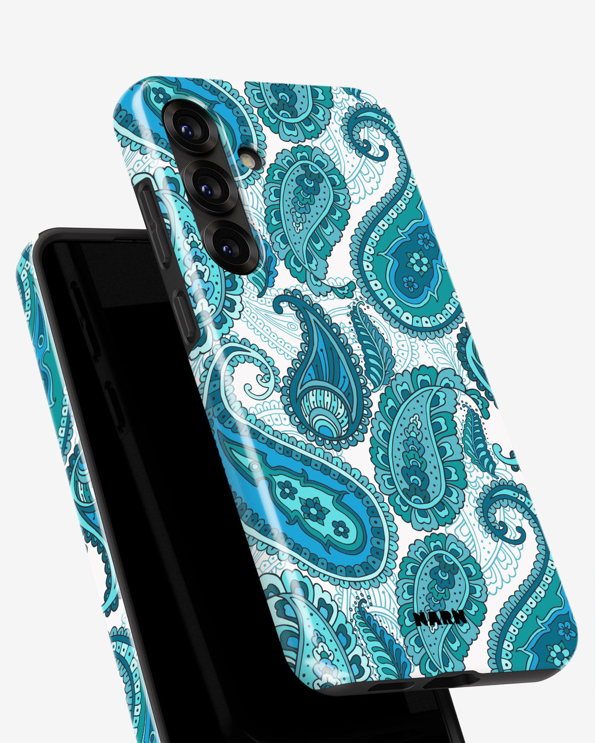 Samsung Galaxy A56 Tough Case – Turquoise Paisley - View 4