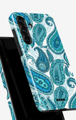 Samsung Galaxy A56 Tough Case – Turquoise Paisley - View 4