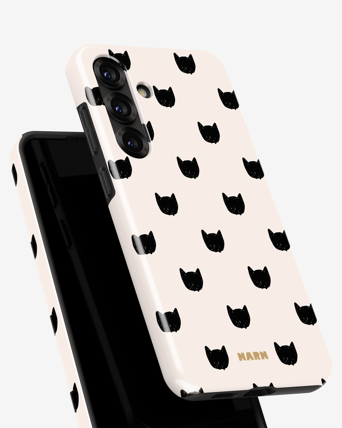 Samsung Galaxy A56 Tough Case – Kitty Dots - View 4