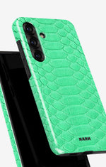Samsung Galaxy A56 Tough Case – Turquoise Snake - View 4