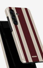Samsung Galaxy A56 Tough Case – Bordeaux Stripe - View 4
