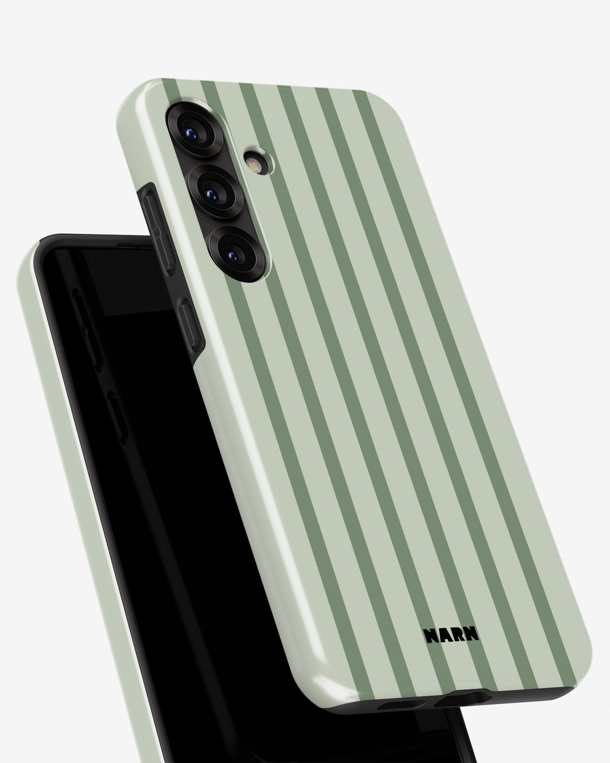 Samsung Galaxy A56 Tough Case – Sage Stripes - View 4
