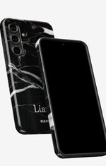 Samsung Galaxy A56 Tough Case – Custom - Black Marble - View 5