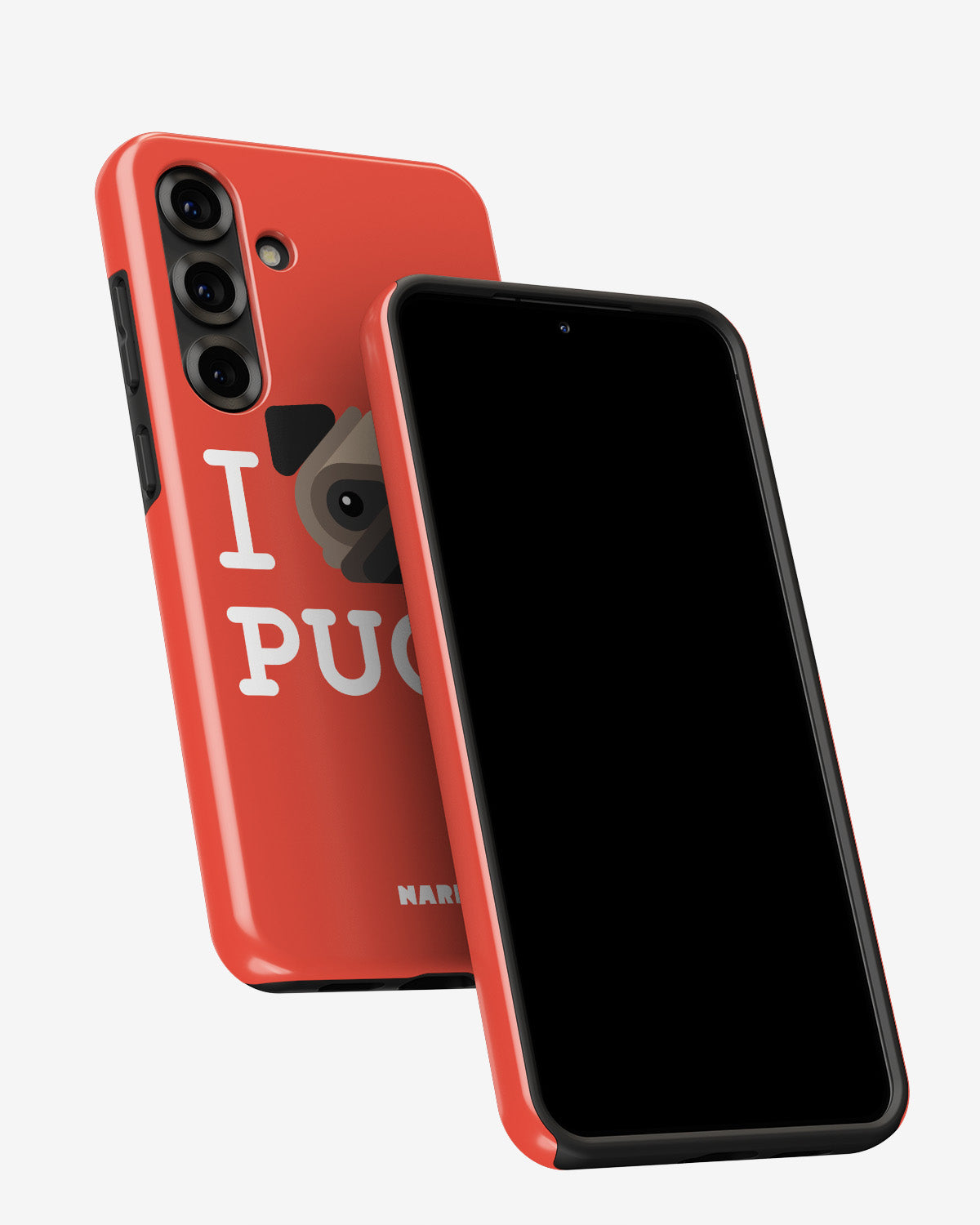Samsung Galaxy A56 Tough Case – I Love Pugs - View 5