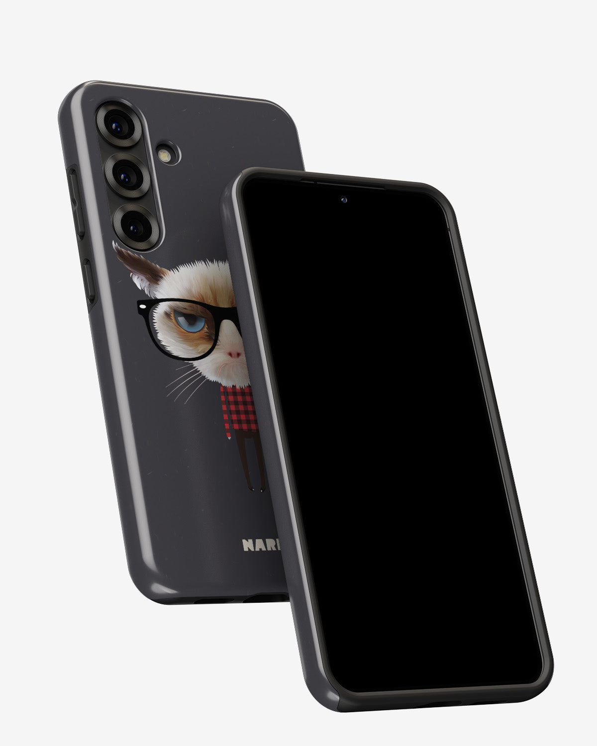 Samsung Galaxy A56 Tough Case – Hipster Cat - View 5