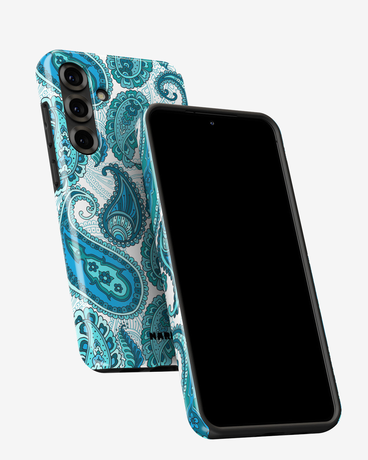 Samsung Galaxy A56 Tough Case – Turquoise Paisley - View 5