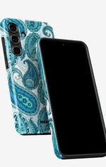 Samsung Galaxy A56 Tough Case – Turquoise Paisley - View 5
