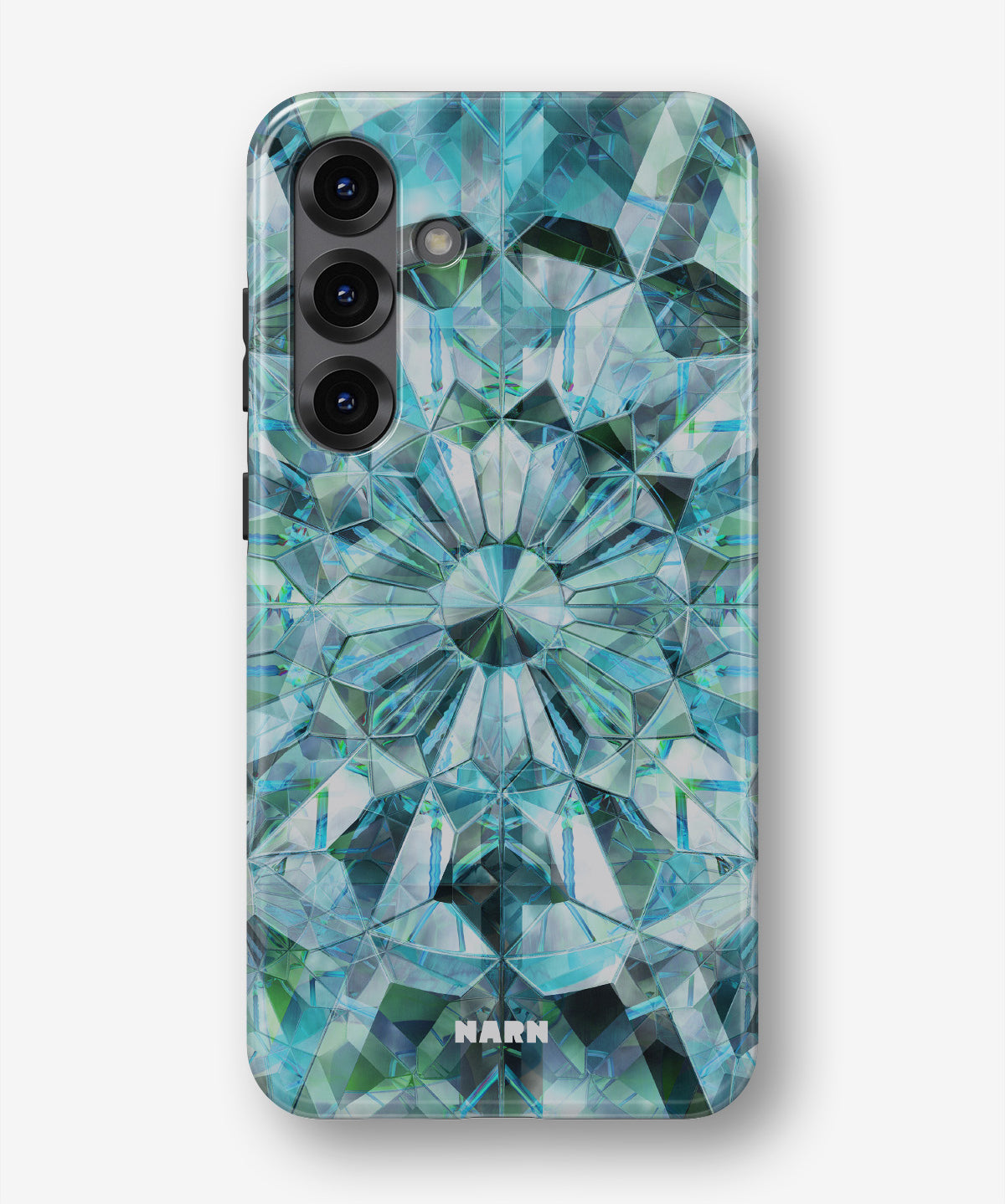 Samsung Galaxy A36 Tough Case – Green Crystals - View 1