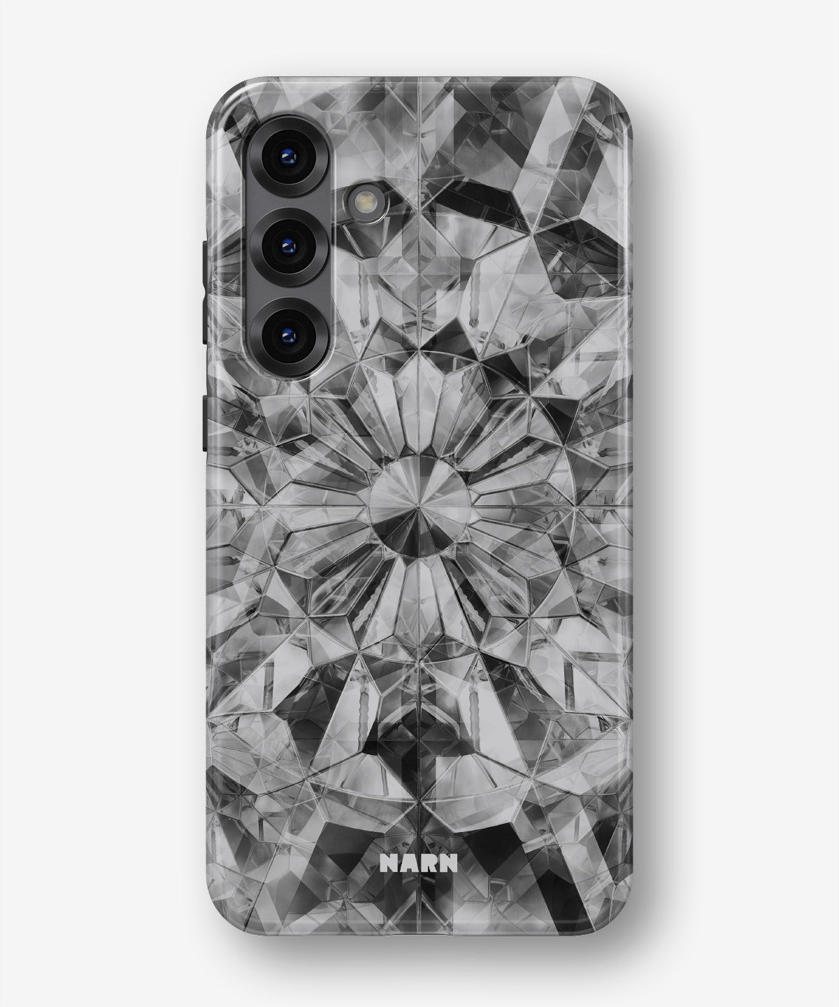 Samsung Galaxy A36 Tough Case – Grey Crystals - View 1