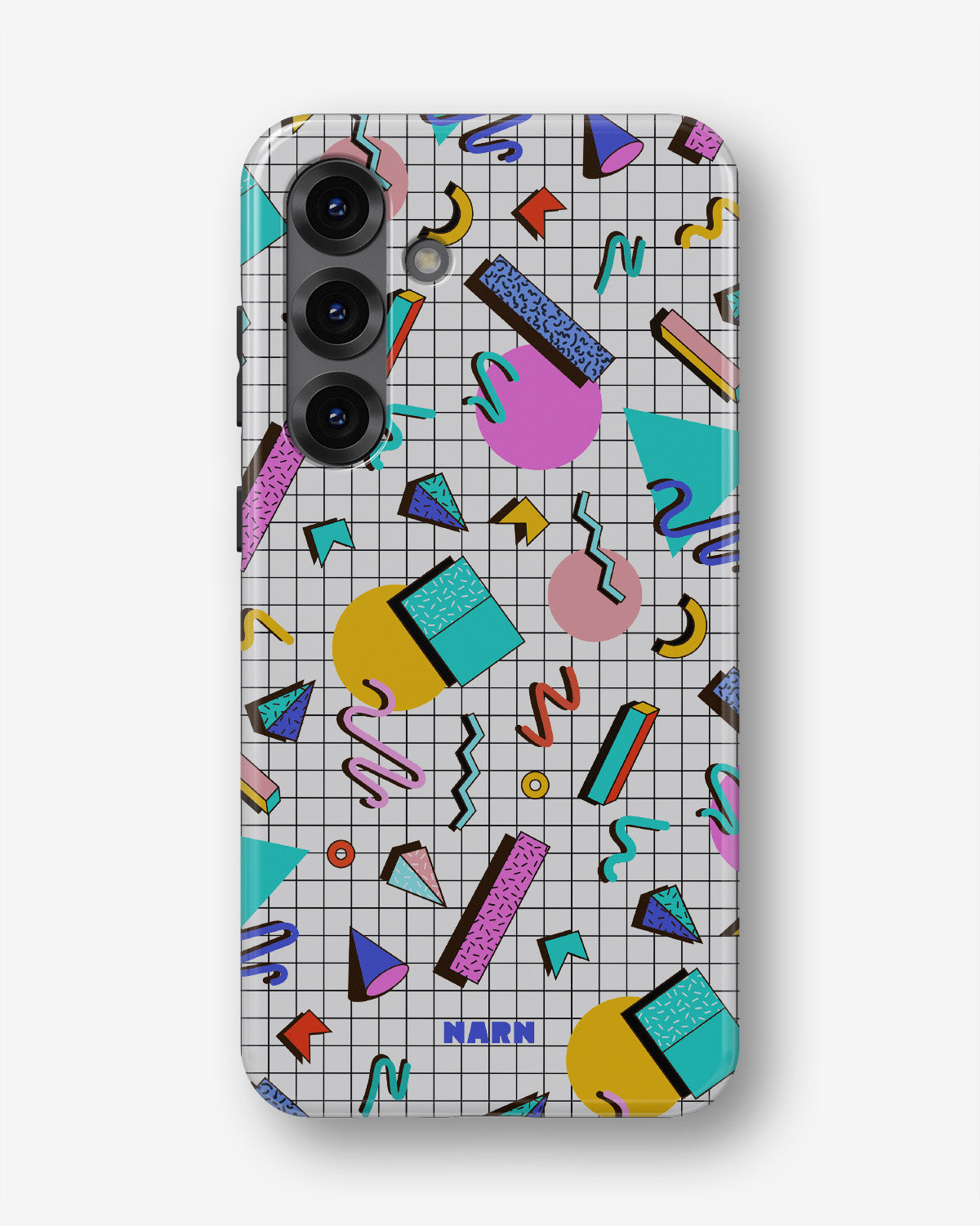 Samsung Galaxy A36 Tough Case – 80s Memphis - View 1