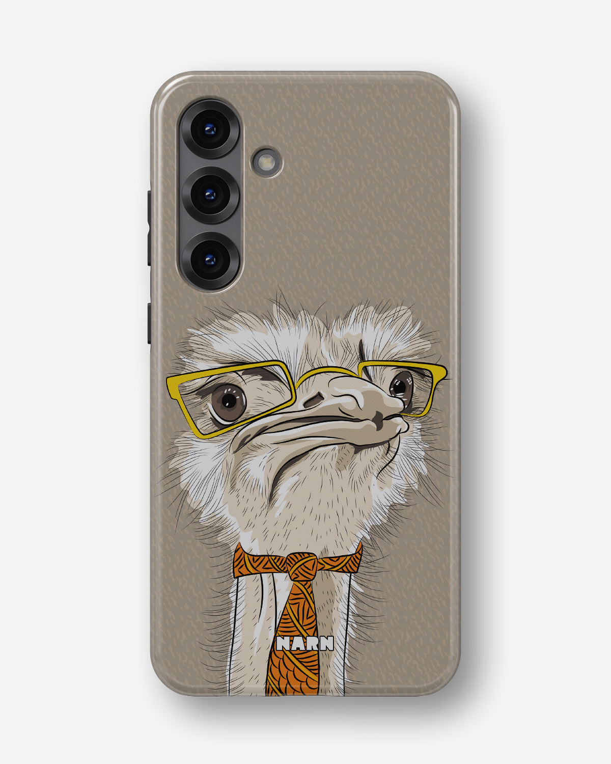 Samsung Galaxy A36 Tough Case – Hipster Ostrich - View 1