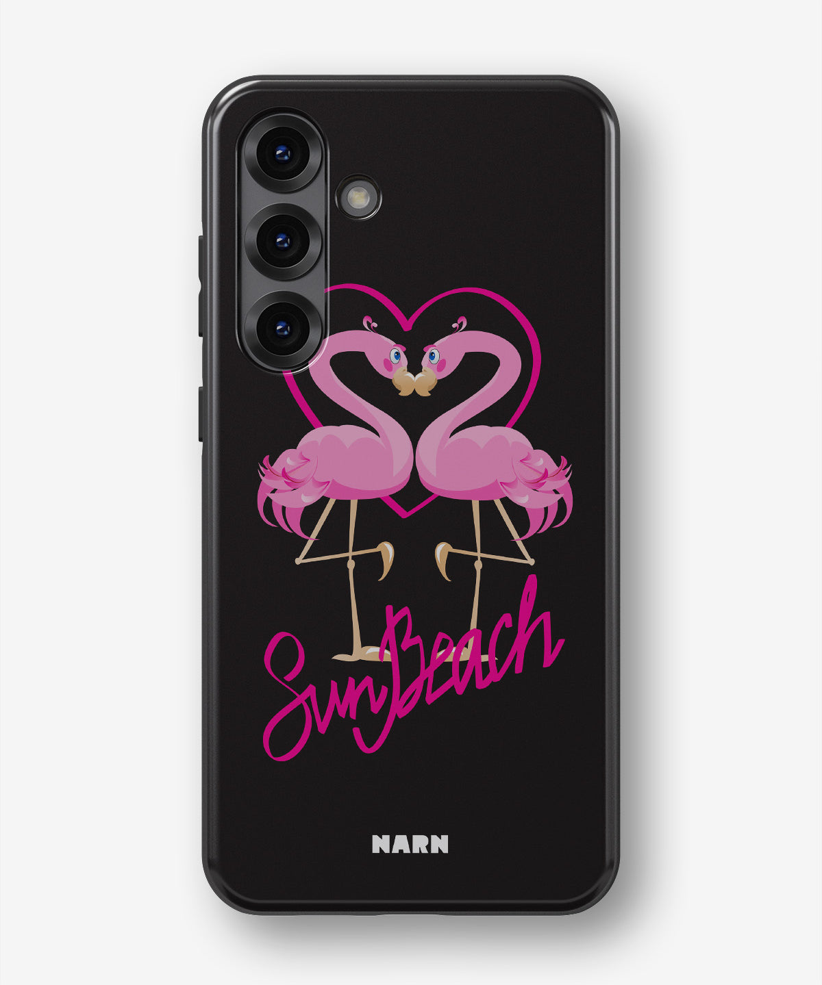 Samsung Galaxy A36 Tough Case – Beach Flamingo - View 1