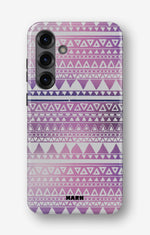 Samsung Galaxy A36 Tough Case – Purple Aztec - View 1