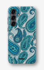 Samsung Galaxy A36 Tough Case – Turquoise Paisley - View 1