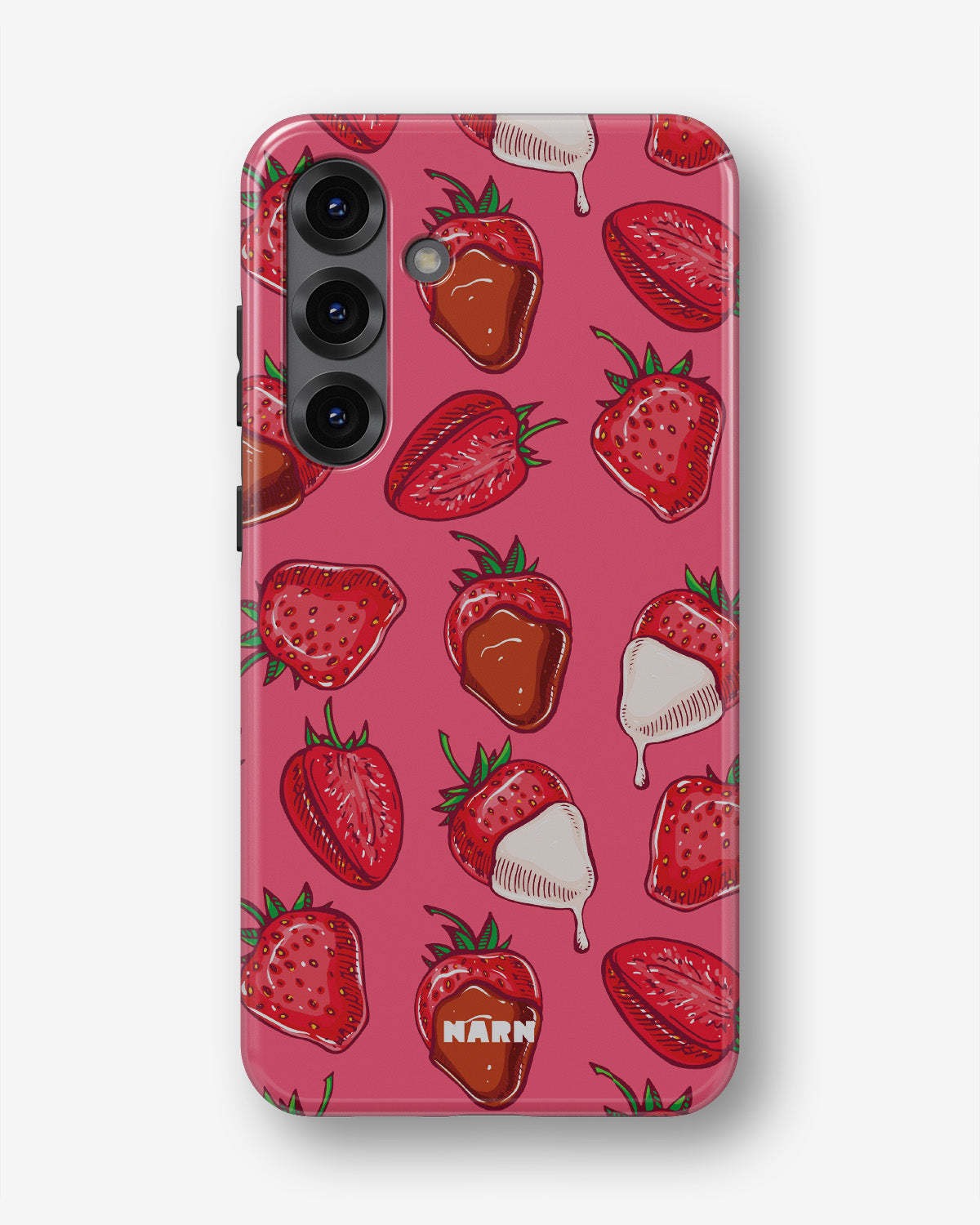 Samsung Galaxy A36 Tough Case – Strawberry Chocolate - View 1