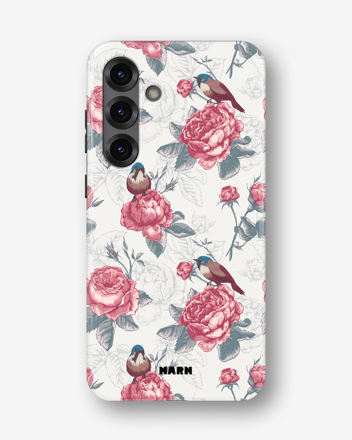 Samsung Galaxy A36 Tough Case – Birds Among Roses - View 1