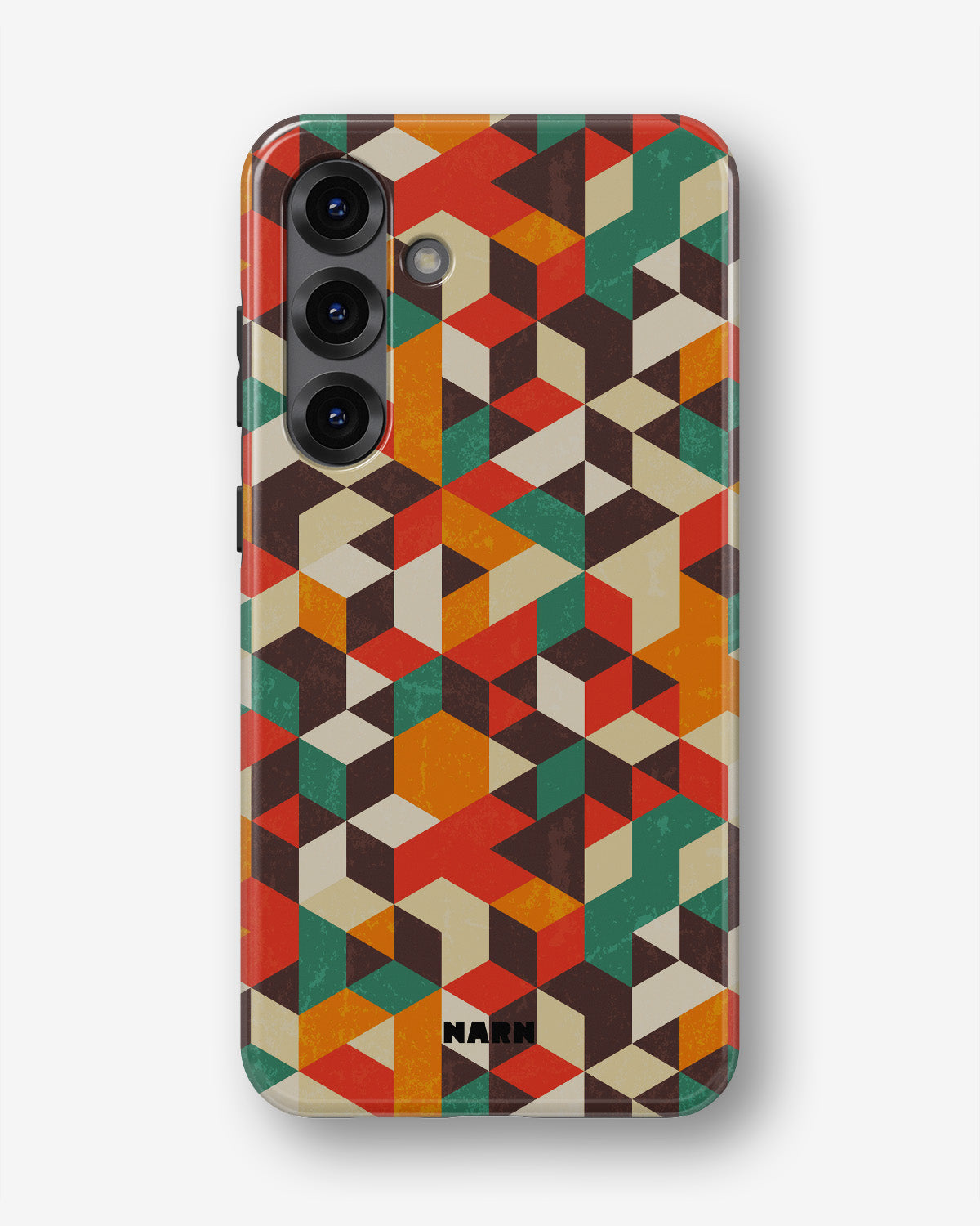 Samsung Galaxy A36 Tough Case – Retro Geometric - View 1