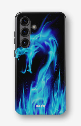 Samsung Galaxy A36 Tough Case – Blue Flames Dragon - View 1