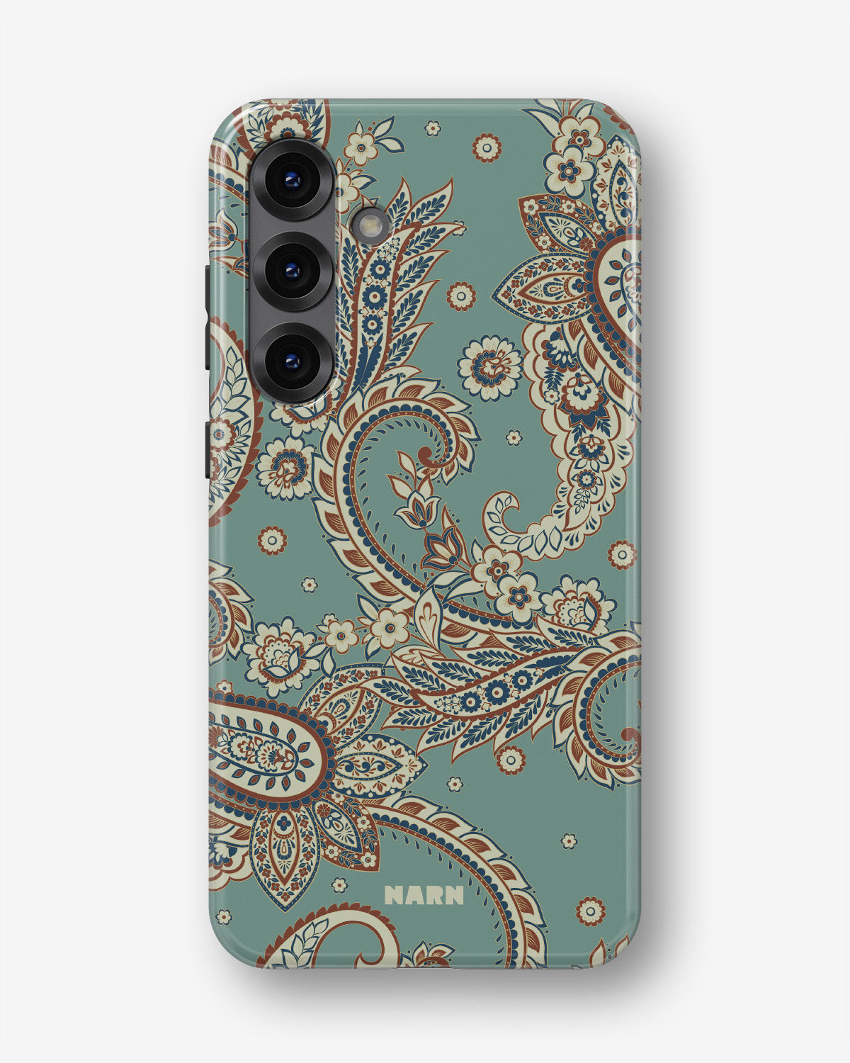 Samsung Galaxy A36 Tough Case – Paisley Green - View 1