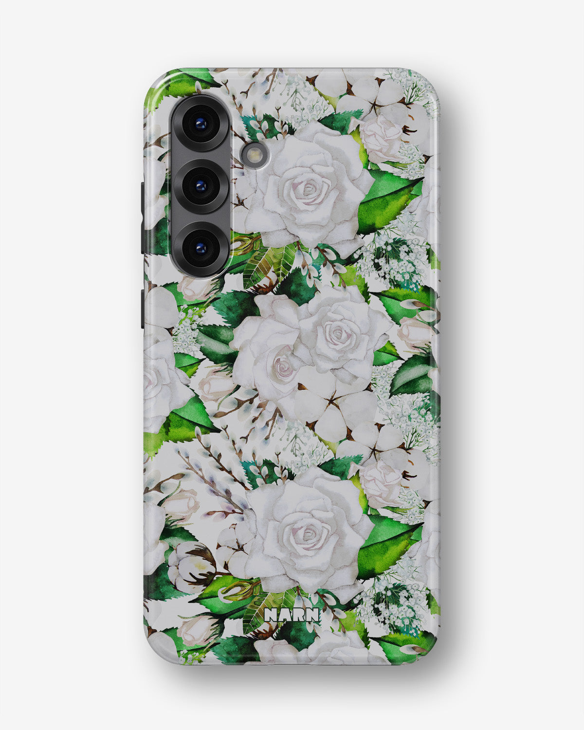 Samsung Galaxy A36 Tough Case – White Bloom - View 1